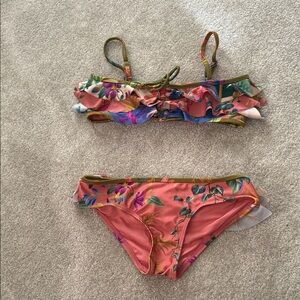 Girls Zimmerman Ruffle Bikini. Size 10